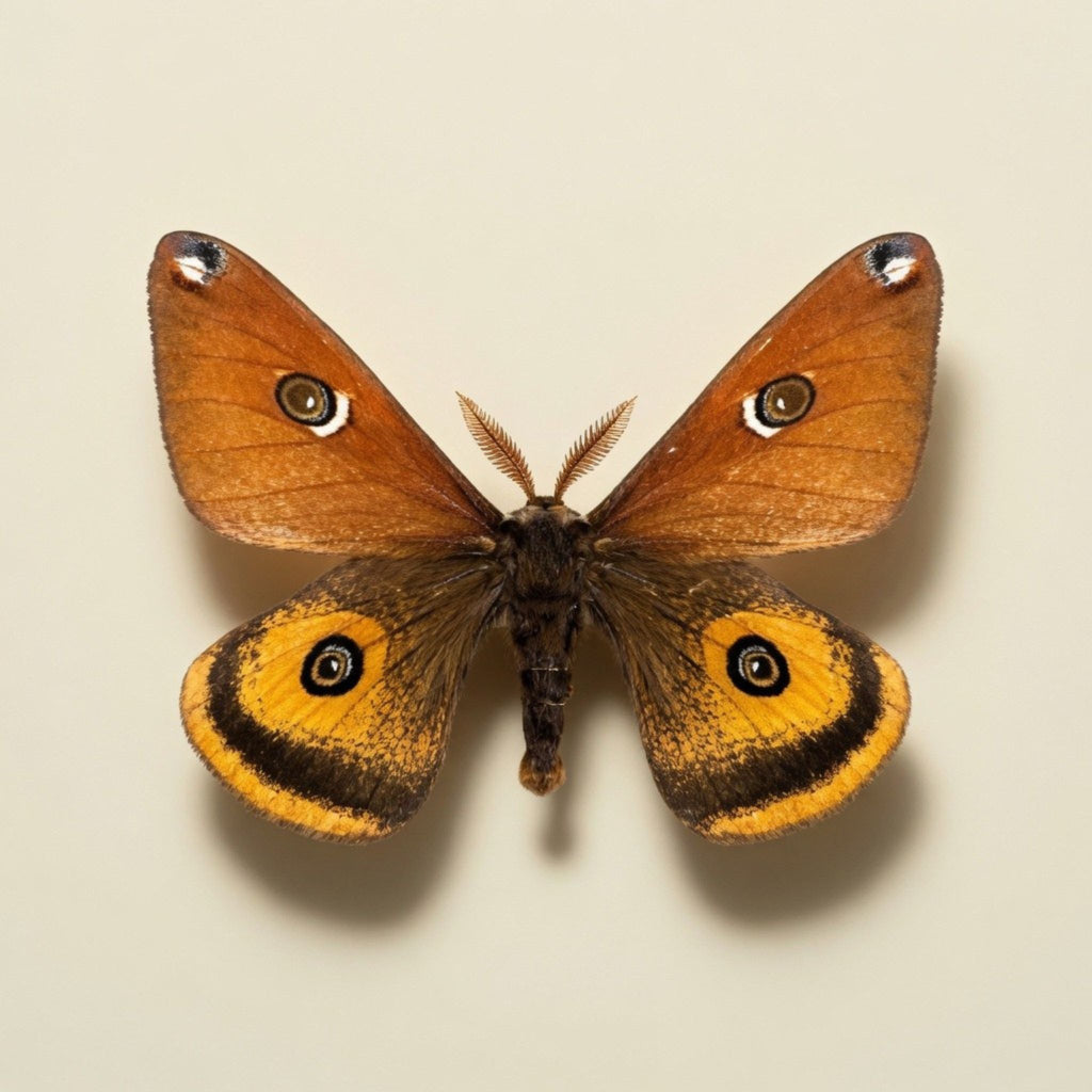Saturnia walterorum Pinned Specimen – Wings Spread Male Silk Moth