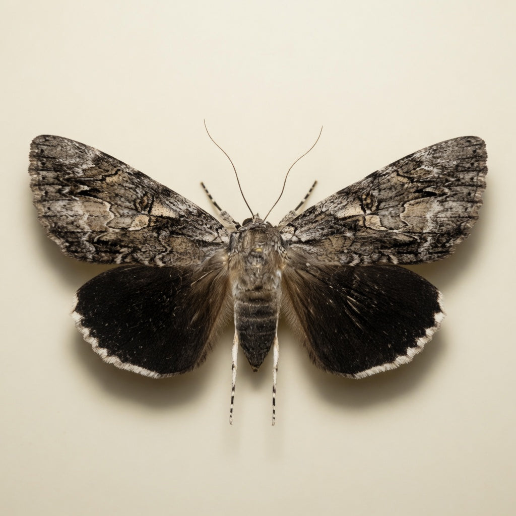 Catocala retecta Pinned Specimen – Wings Spread Retect Underwing Moth