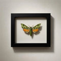 Framed Virginia Creeper Sphinx Moth Specimen (Darapsa myron)